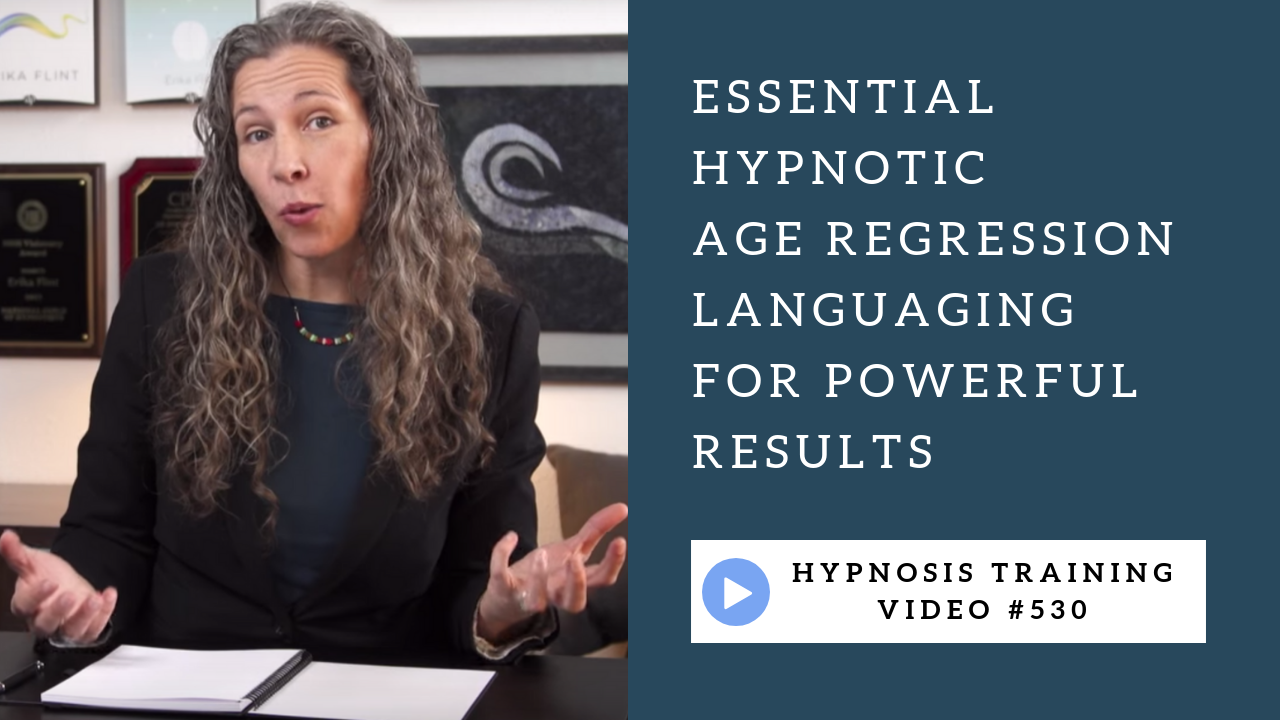 Hypnosis Training Video Hypnotic Age Regression Language for Powerful